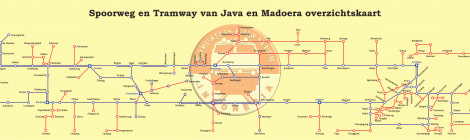 Peta Ikhtisar Jalur Kereta Api Pulau Jawa & Madura